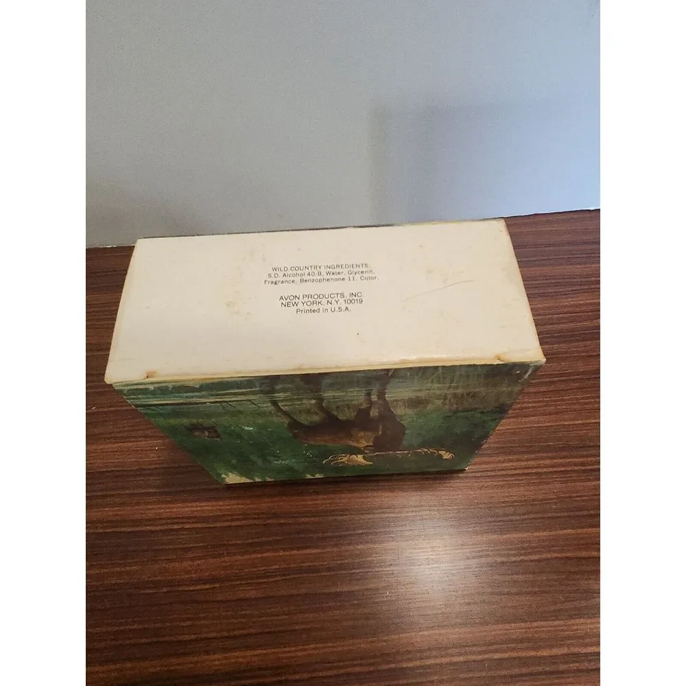Vintage‎ Avon for Men Alaskan Moose Wild Country After Shave Brown Glass